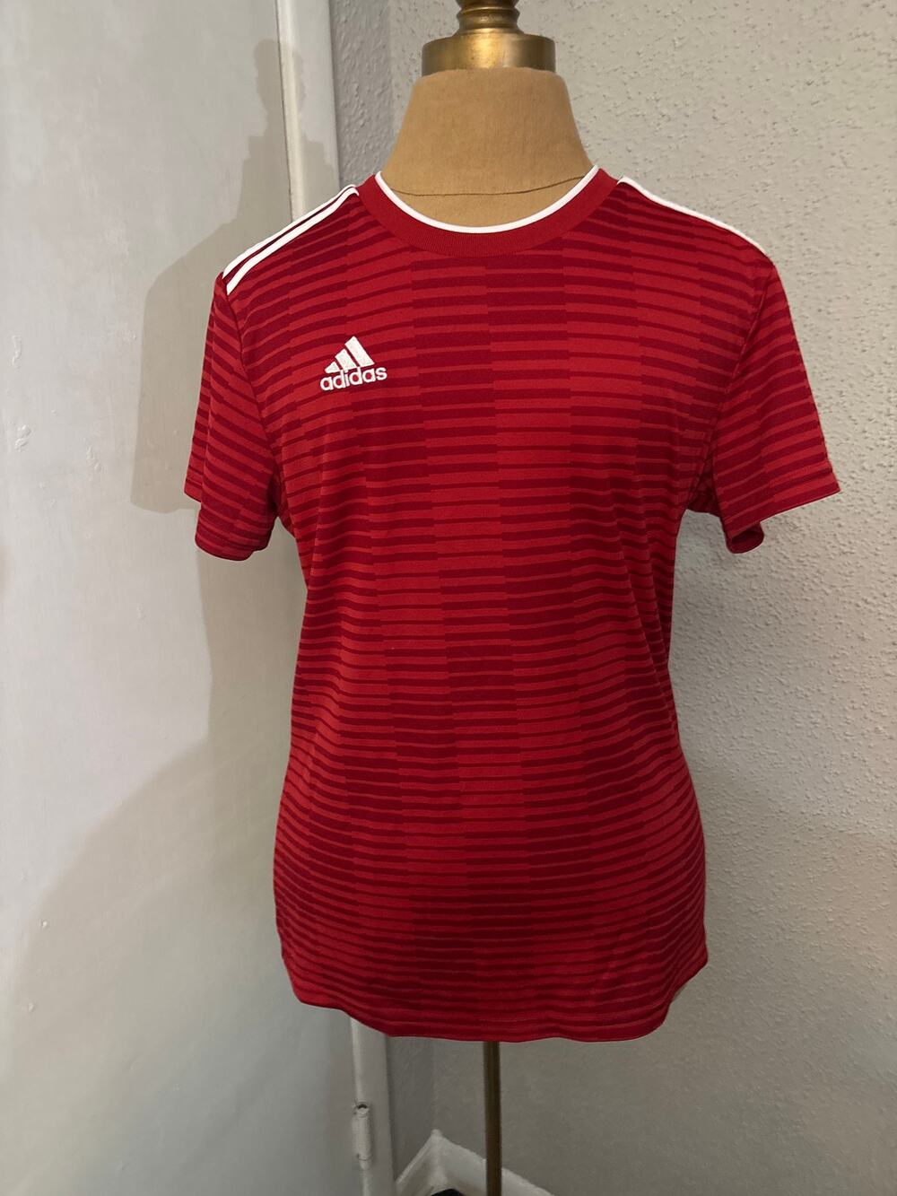 Adidas Condivo 18 Climalite Soccer Jersey Red/White M Sportswear Activewear